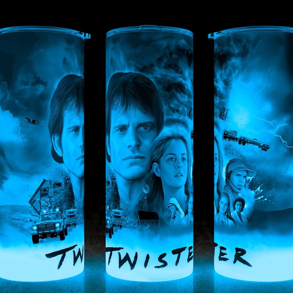 Glow in the Dark Twister 90s Tornado Movie Cup Mug Tumbler